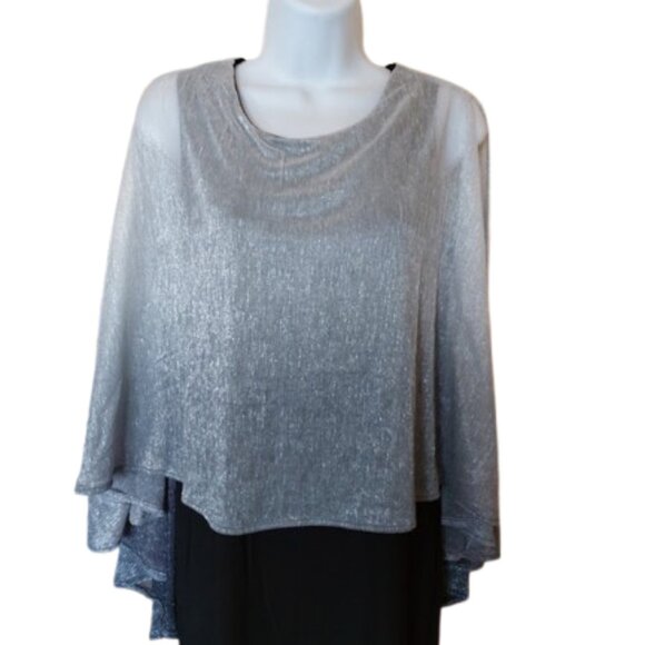 Unique Silver and Black Dress  Size Medium  New New With Tags - Picture 2 of 7